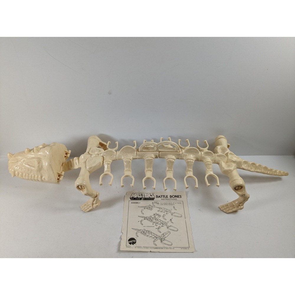 MOTU Vintage He-Man 1984 BATTLE BONES Action Figure Carrier Masters of universe - Picture 4 of 14